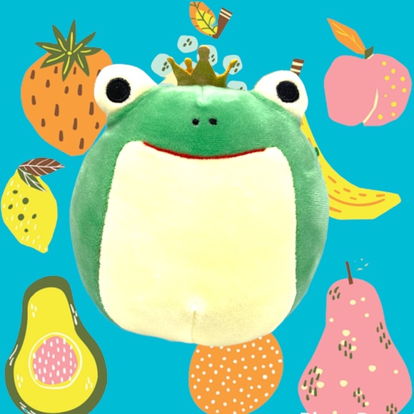 Squishmallow Baratelli Green Frog Prince Crown Walgreens Edition 5" Plush Toy - Picture 1 of 7